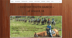 Desktop Screenshot of destinyyouthranch.com
